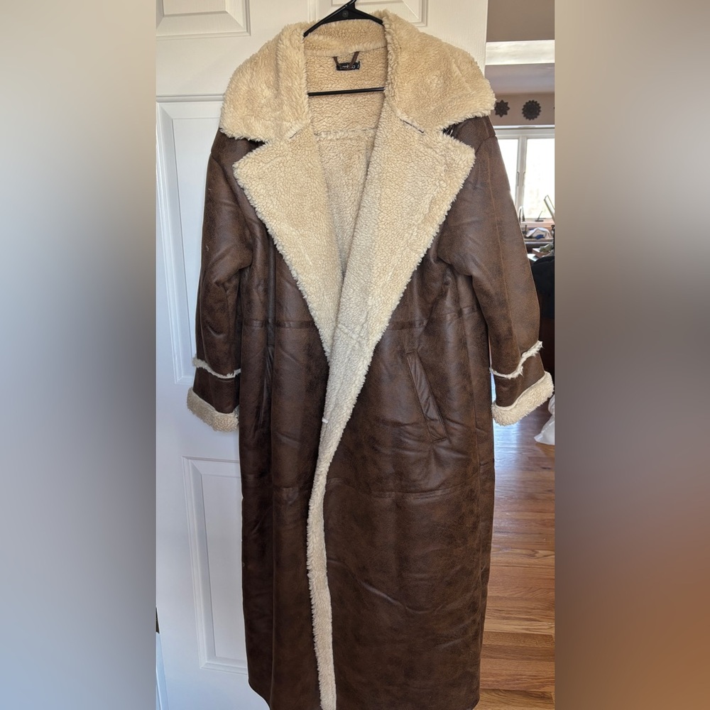Long Sherpa Lined Coat